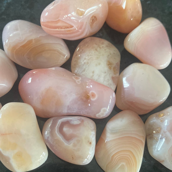 Pink Botswana Agate Tumble Stones