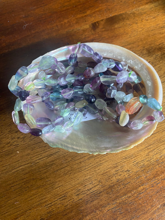 Rainbow Fluorite Stretch Bracelet