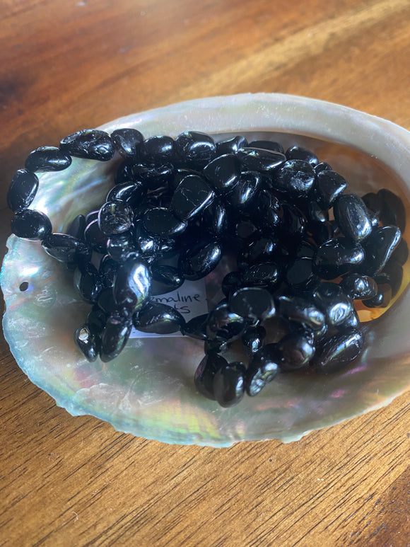 Black Tourmaline Stretch Bracelet