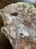 Pink Amethyst Polished Geode Slab