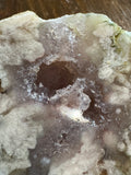 Pink Amethyst Polished Geode Slab