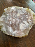 Pink Amethyst Polished Geode Slab