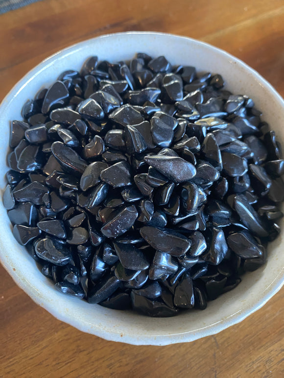 Black Obsidian Crystal Chips