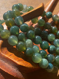 Moss Agate Stretch Bracelet