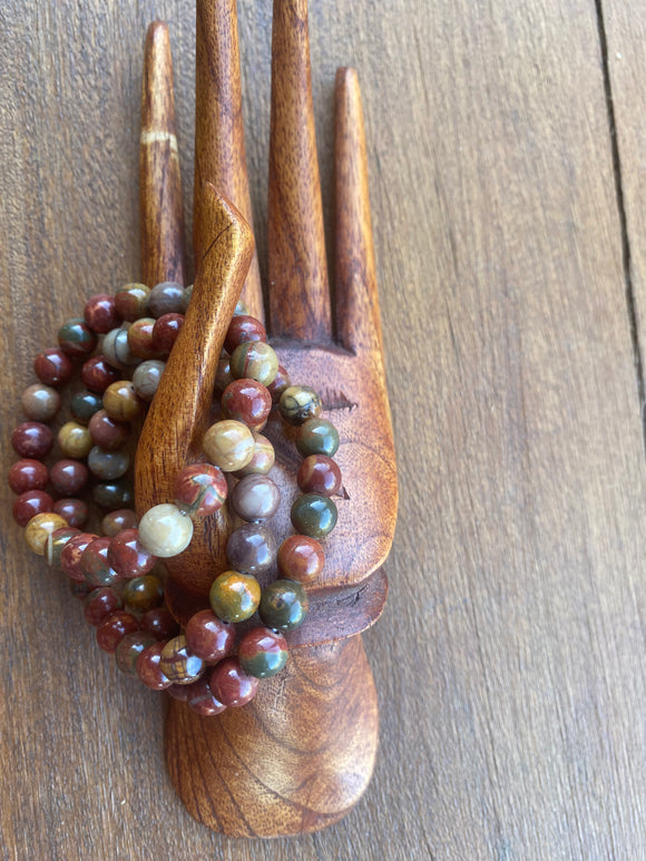 Picasso Jasper Stretch Bracelet
