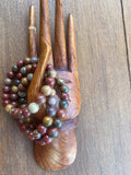 Picasso Jasper Stretch Bracelet
