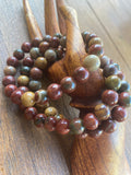 Picasso Jasper Stretch Bracelet