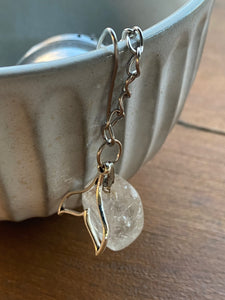 Clear Quartz & Whale Tale Herbal Tea Infuser