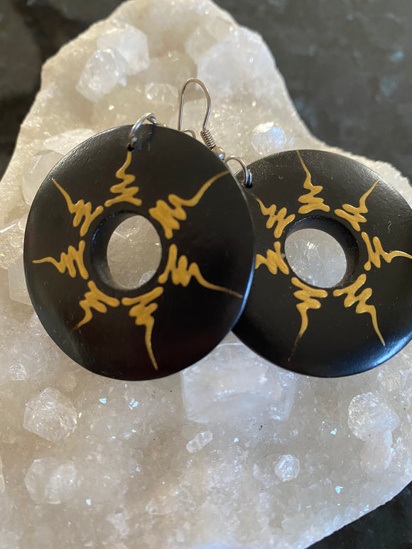Raku Wooden Earrings