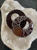 Swirl Wooden Earrings