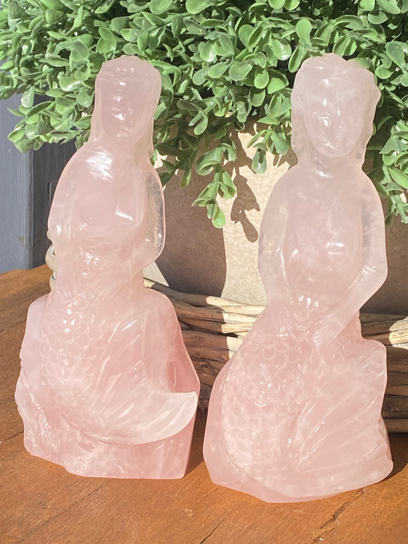 Rose Quartz Mermaid Lge