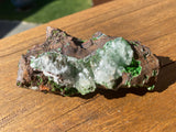 Conichalcite & Clear Calcite Raw Specimen