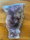 Amethyst Quartz Clusters with Cacoxenite Large