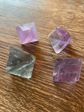 Rainbow Fluorite Natural Octahedrons Medium