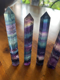 Rainbow Fluorite Points