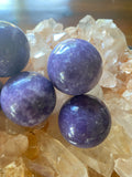 Lepidolite Spheres Sml