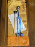 Smokey Quartz, 139hz, Blue, Crystal Tuning Fork