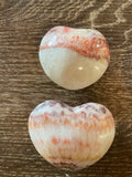 Aztec or Inca Calcite Polished Hearts