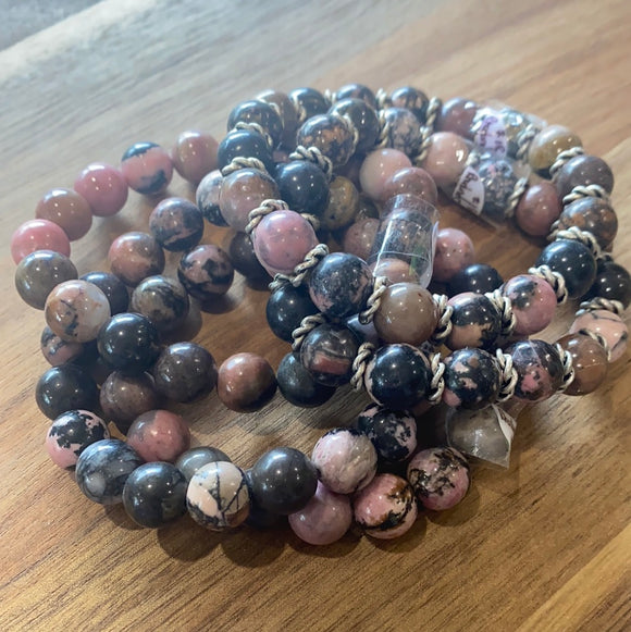 Rhodonite Stretch Bracelets