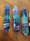 Rainbow Fluorite Double Terminated Points