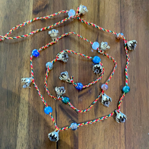 Small Claw Brass Bells with Beads