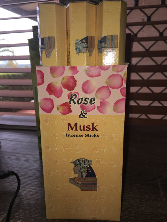 Incense Sticks  Rose Musk