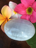 Selenite Palm Stone