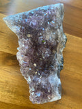 Amethyst Quartz Clusters with Cacoxenite Large