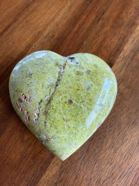 Green Opal Heart