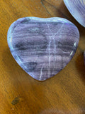 Purple Fluorite Hearts