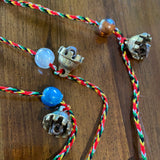 Small Claw Brass Bells with Beads