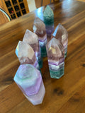 Rainbow Fluorite Points Large