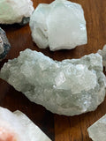 Green Apophyllite Points & Clusters