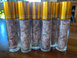 Glass Roller Bottles with Crystal Chips