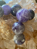 Chevron Amethyst Spheres Sml