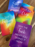 Get Fucking Motivated Oracle Card deck