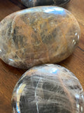 Black Moonstone Palmstones Large