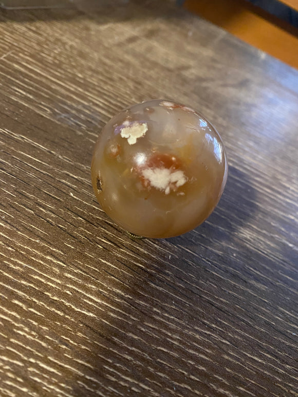 Cherry Blossom Agate Sphere