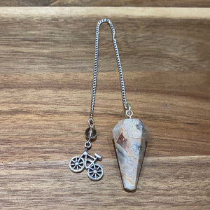 Crazy Lace Agate Pendulum