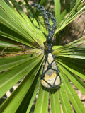 Bumblebee Jasper & Hematite Macramé Necklace