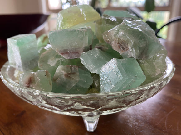 Green Calcite Tumble Stones