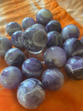 Chevron Amethyst Spheres