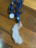 Blue Chalcedony Macramé Necklaces
