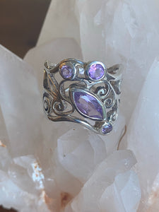 Amethyst Sterling Silver Ring