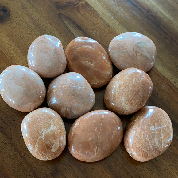 Peach Moonstone Palmstones