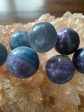 Rainbow Fluorite Spheres Sml