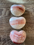 Aztec or Inca Calcite polished Hearts