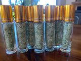 Glass Roller Bottles with Crystal Chips