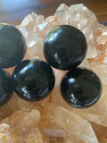 Black Obsidian Spheres Sml