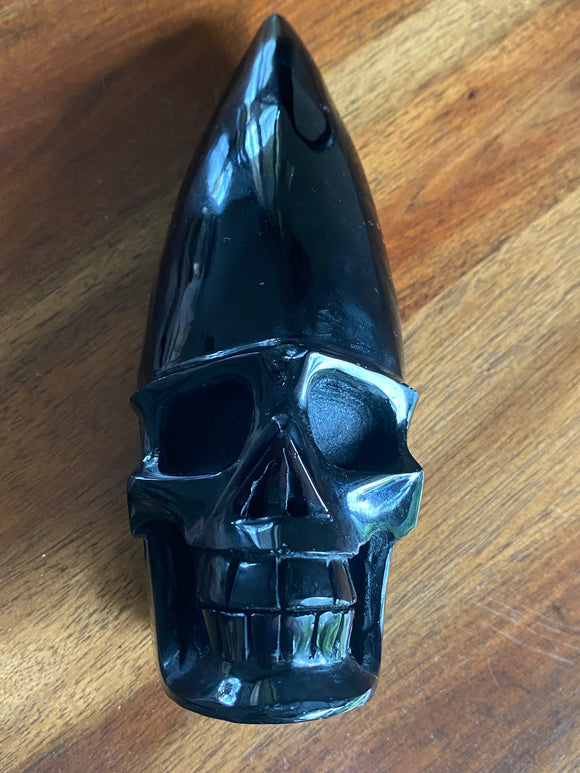 Black Obsidian Skull